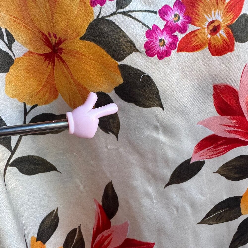 Victoria's Secret Vintage Short Sleeve Button Front Satin Sleep Shirt Size L. - Picture 10 of 10